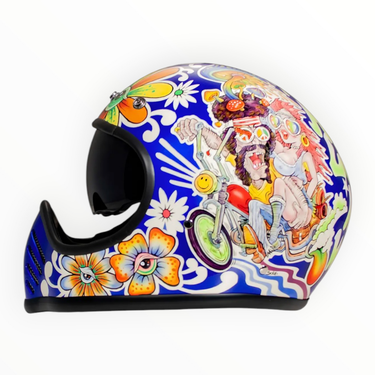 DMD フルフェイスヘルメット【SEVENTY SEVEN シリーズ】　”FLOWER POWER”  装飾品