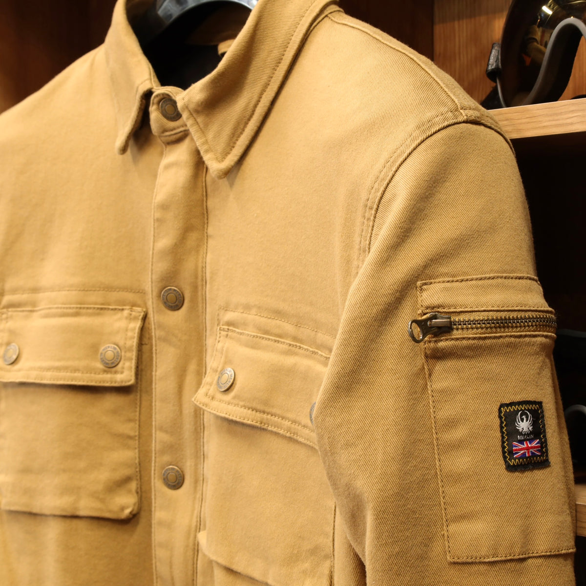 ストレッチシャツジャケット  ”Brody D3O Single Layer Riding Shirt”【タン】