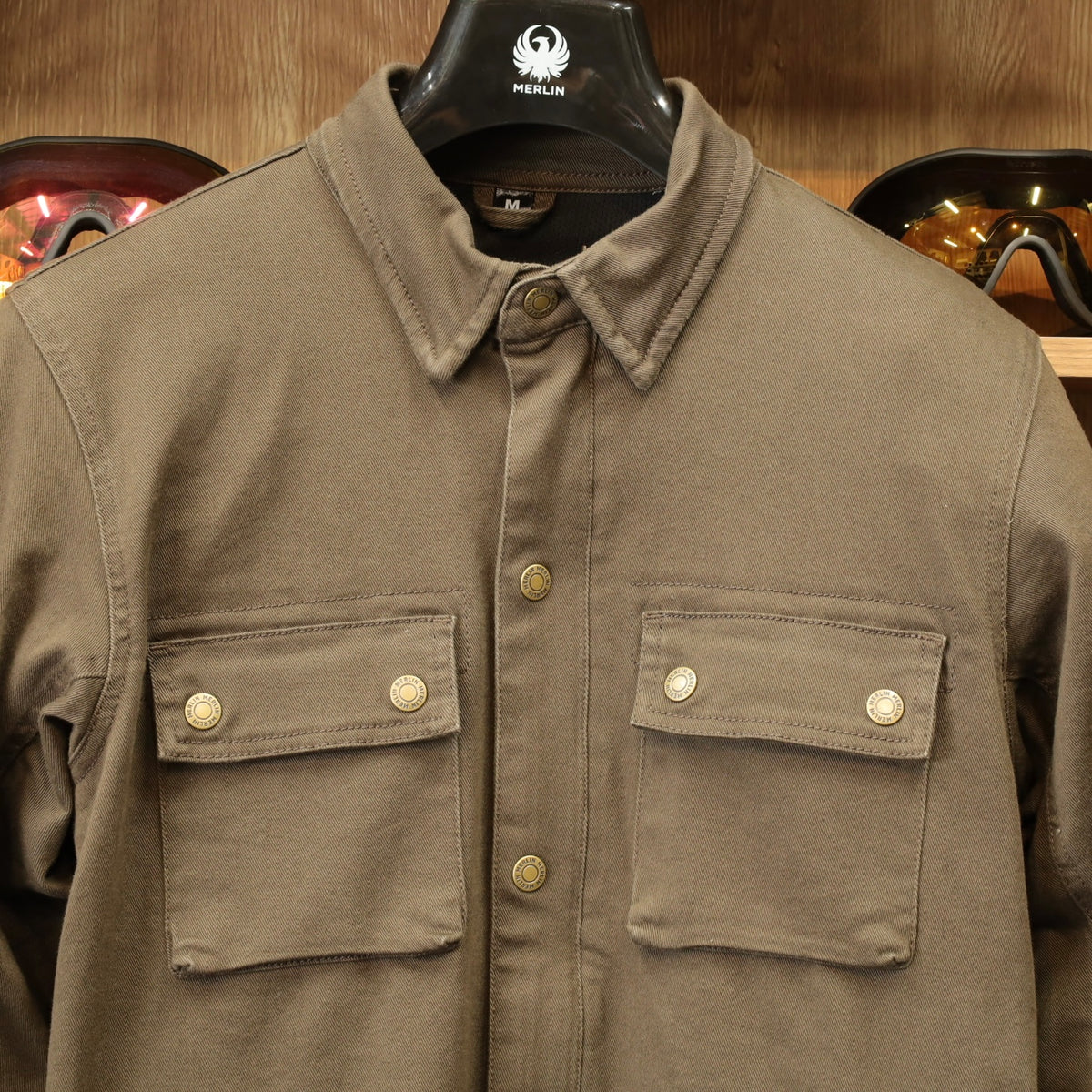 ストレッチシャツジャケット  ”Brody D3O Single Layer Riding Shirt”【ブラウン】
