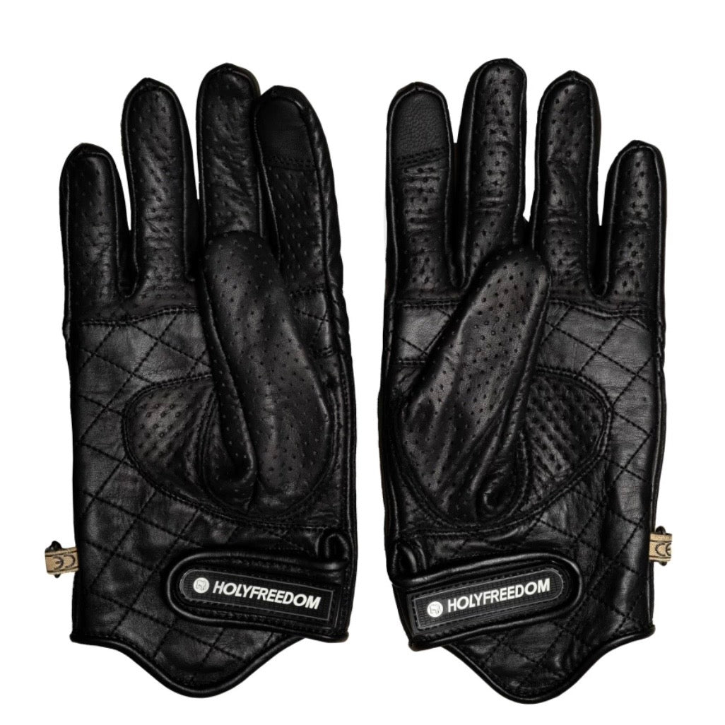 HOLYFREEDOM ホーリーフリーダム パンチングレザーグローブ "BULLIT GLOVES 2026" 【ホワイト/ブラック】
