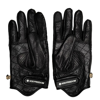 HOLYFREEDOM ホーリーフリーダム パンチングレザーグローブ "BULLIT GLOVES 2026" 【ホワイト/ブラック】