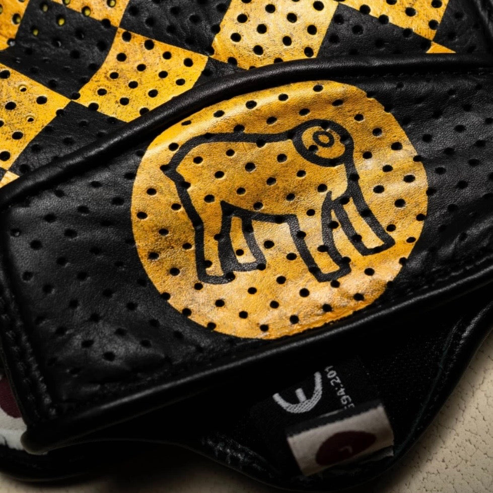 HOLYFREEDOM ホーリーフリーダム パンチングレザーグローブ "BULLIT YELLOW GLOVES 2026" 【イエロー/ブラック】