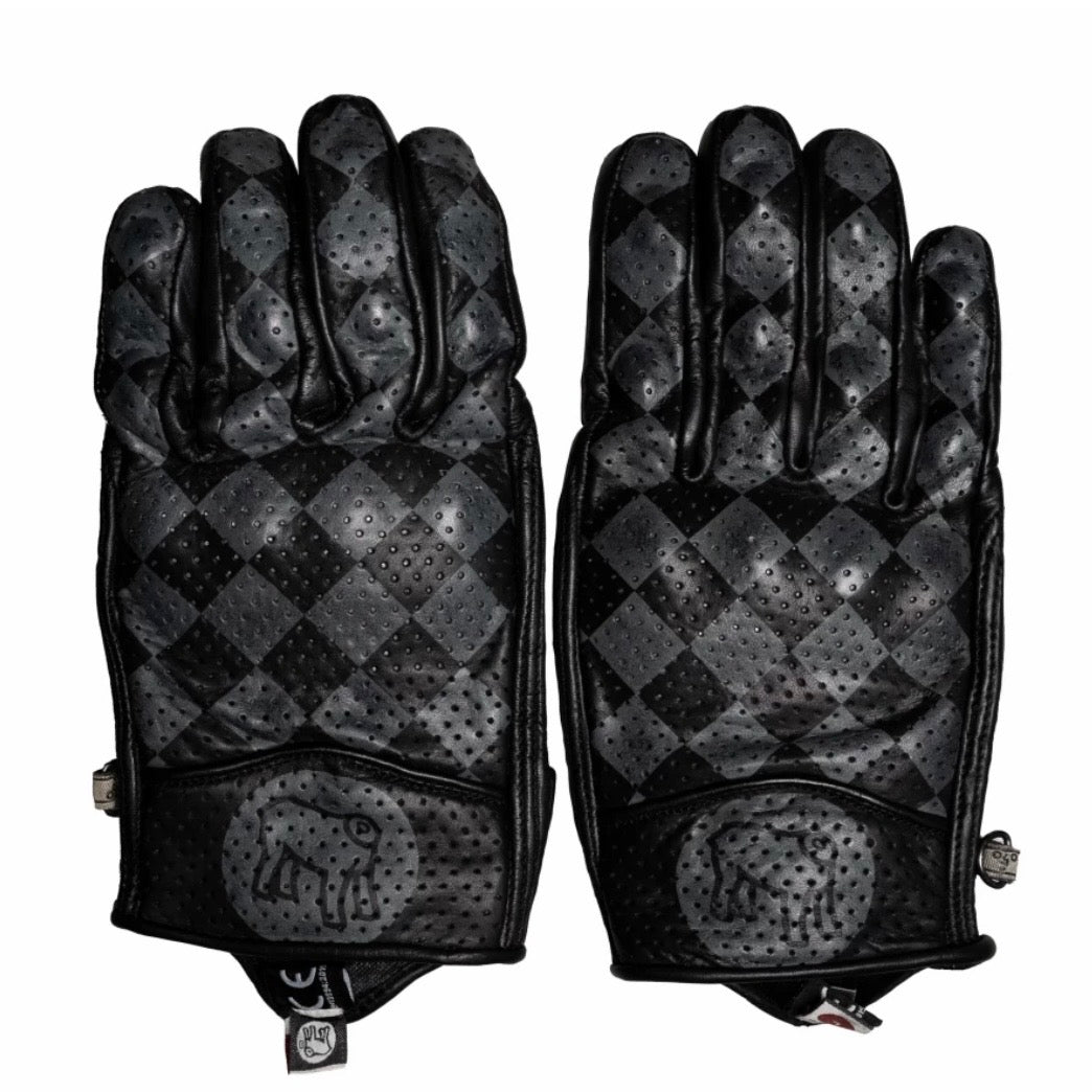 HOLYFREEDOM ホーリーフリーダム パンチングレザーグローブ "BULLIT GREY GLOVES 2026" 【グレー/ブラック】