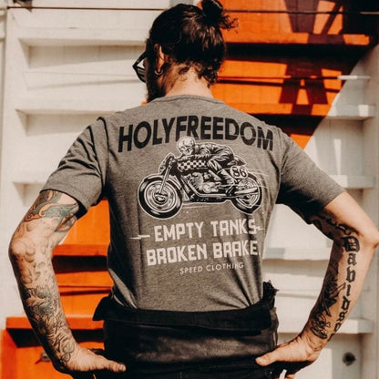 HOLYFREEDOM（ホーリーフリーダム）半袖Tシャツ "GHOSTRIDER GREY T-SHIRT" 【グレー】