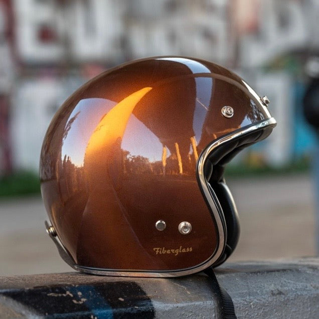 GARIBALDI（ガリバルディ）G02X ジェットヘルメット【Copper Brown】装飾品)