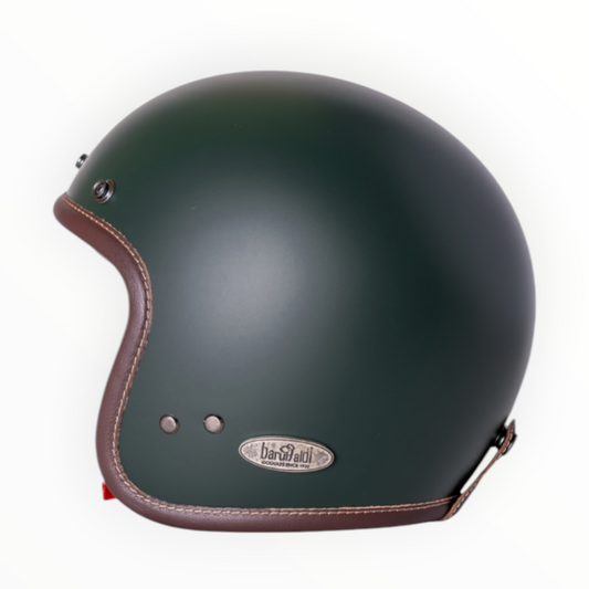 baruffaldi ROADSIDE ジェットヘルメット【MATT FOREST GREEN】装飾品