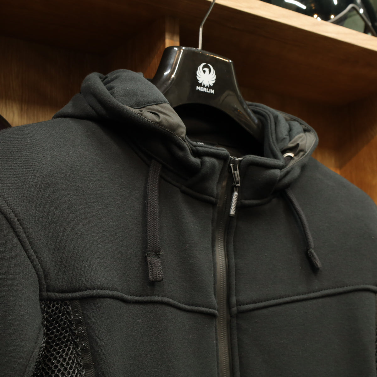 MERLIN マーリン ライディングメッシュパーカー ”Brecken D3O Air Mesh Hoody” 【ブラック】