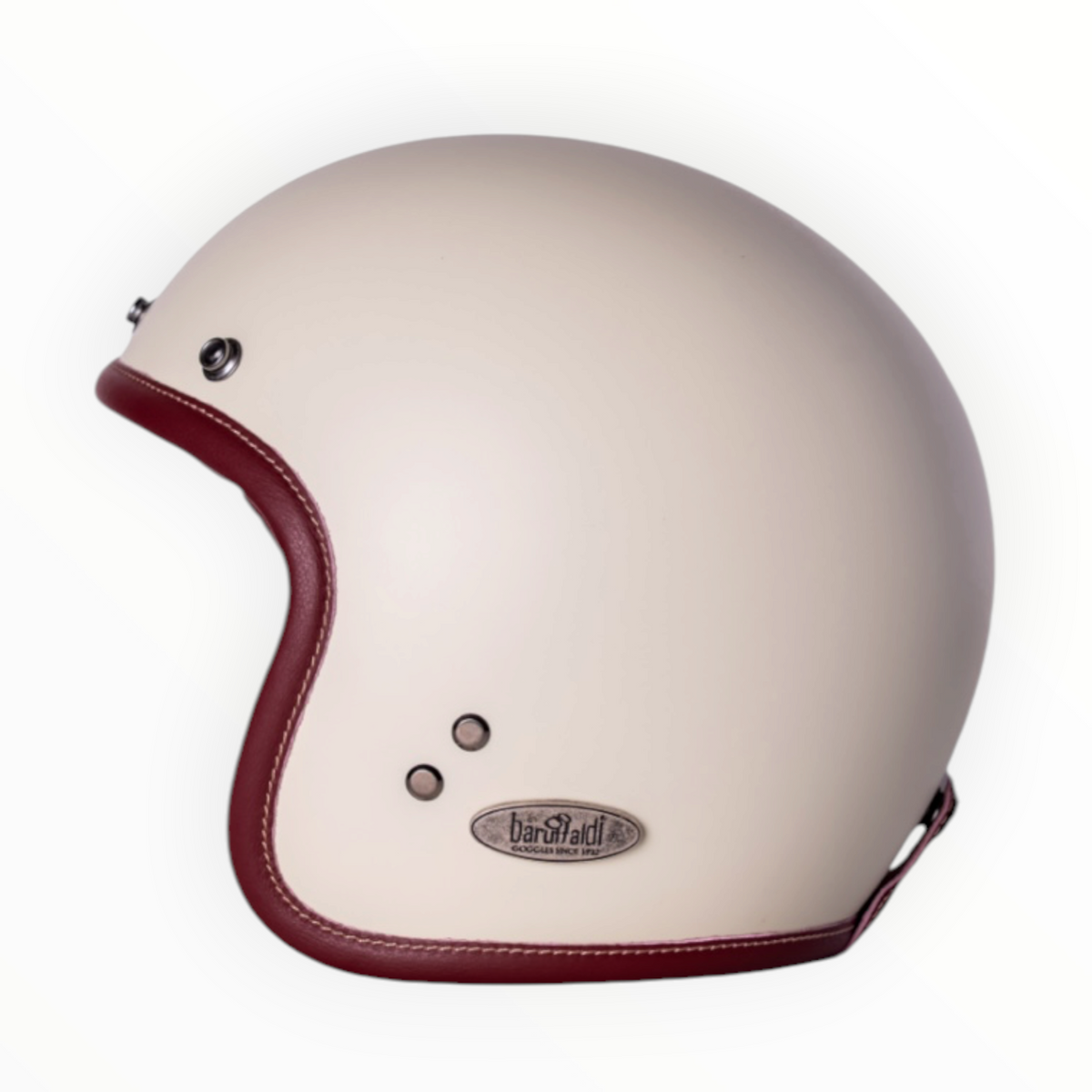 baruffaldi ROADSIDE ジェットヘルメット【MATT PEARL WHITE】装飾品