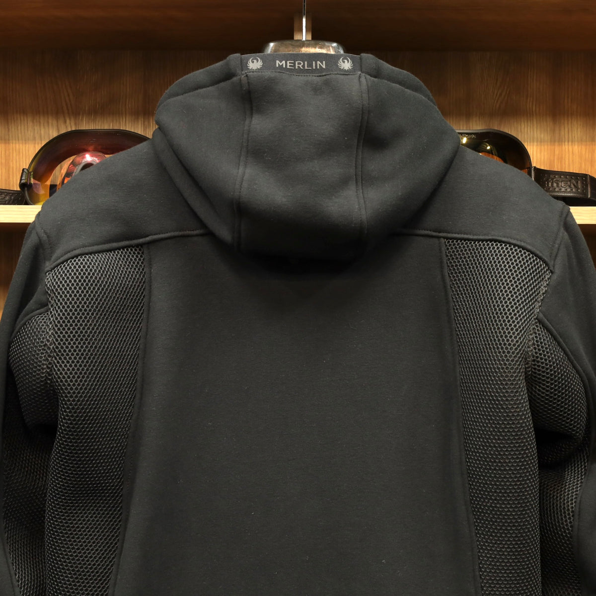 MERLIN マーリン ライディングメッシュパーカー ”Brecken D3O Air Mesh Hoody” 【ブラック】