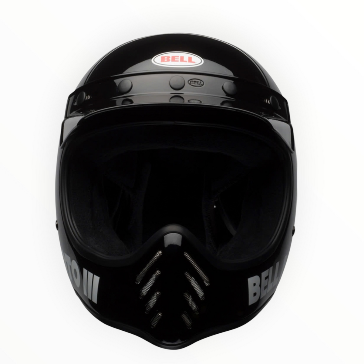 BELL Moto-3 フルフェイスヘルメット 【グロスブラック】装飾品