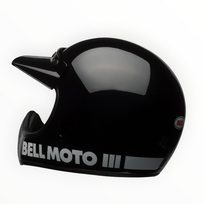 BELL Moto-3 フルフェイスヘルメット 【グロスブラック】装飾品