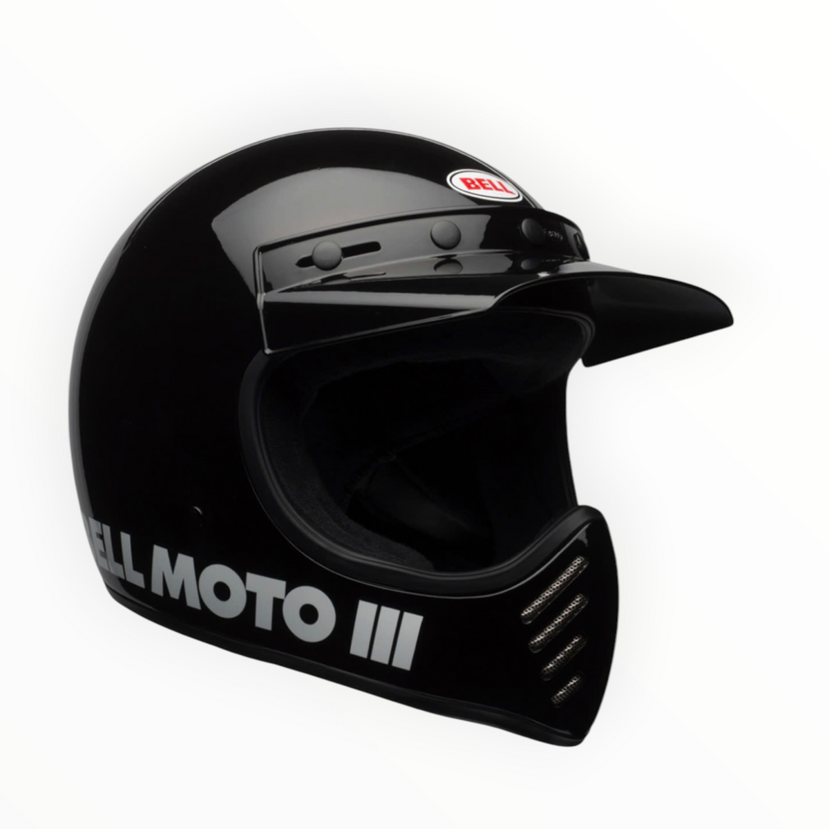 BELL Moto-3 フルフェイスヘルメット 【グロスブラック】装飾品