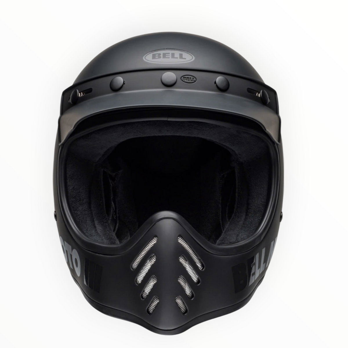 BELL Moto-3 フルフェイスヘルメット 【マットブラック】装飾品