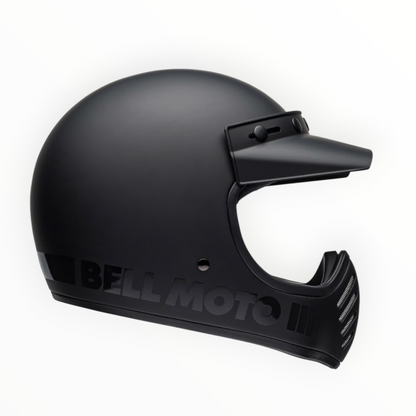 BELL Moto-3 フルフェイスヘルメット 【マットブラック】装飾品