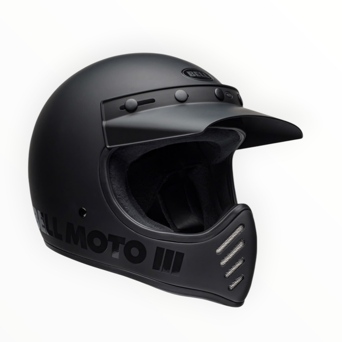 BELL Moto-3 フルフェイスヘルメット 【マットブラック】装飾品