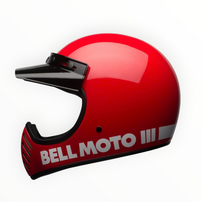 BELL Moto-3 フルフェイスヘルメット 【グロスレッド】装飾品