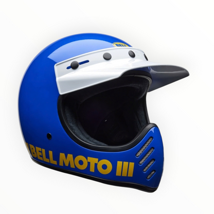 BELL Moto-3 フルフェイスヘルメット 【ブルー】装飾品