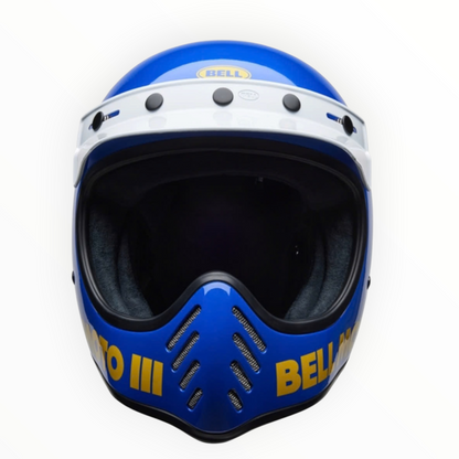 BELL Moto-3 フルフェイスヘルメット 【ブルー】装飾品