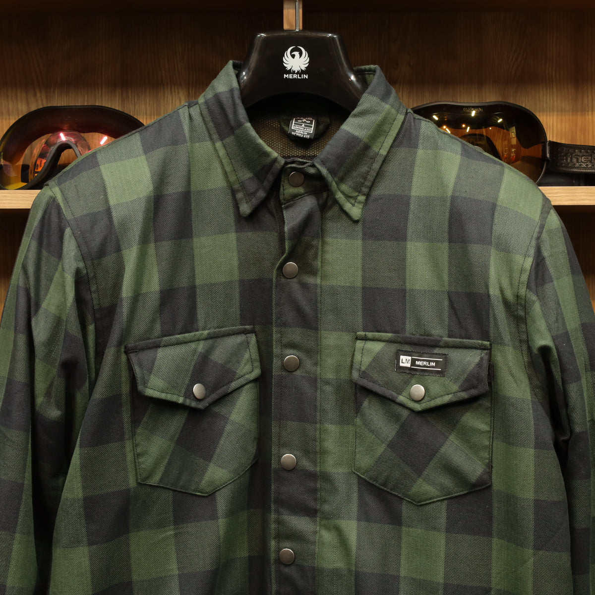 ライディングシャツジャケット  "Axe Protective Shirt"【グリーン】