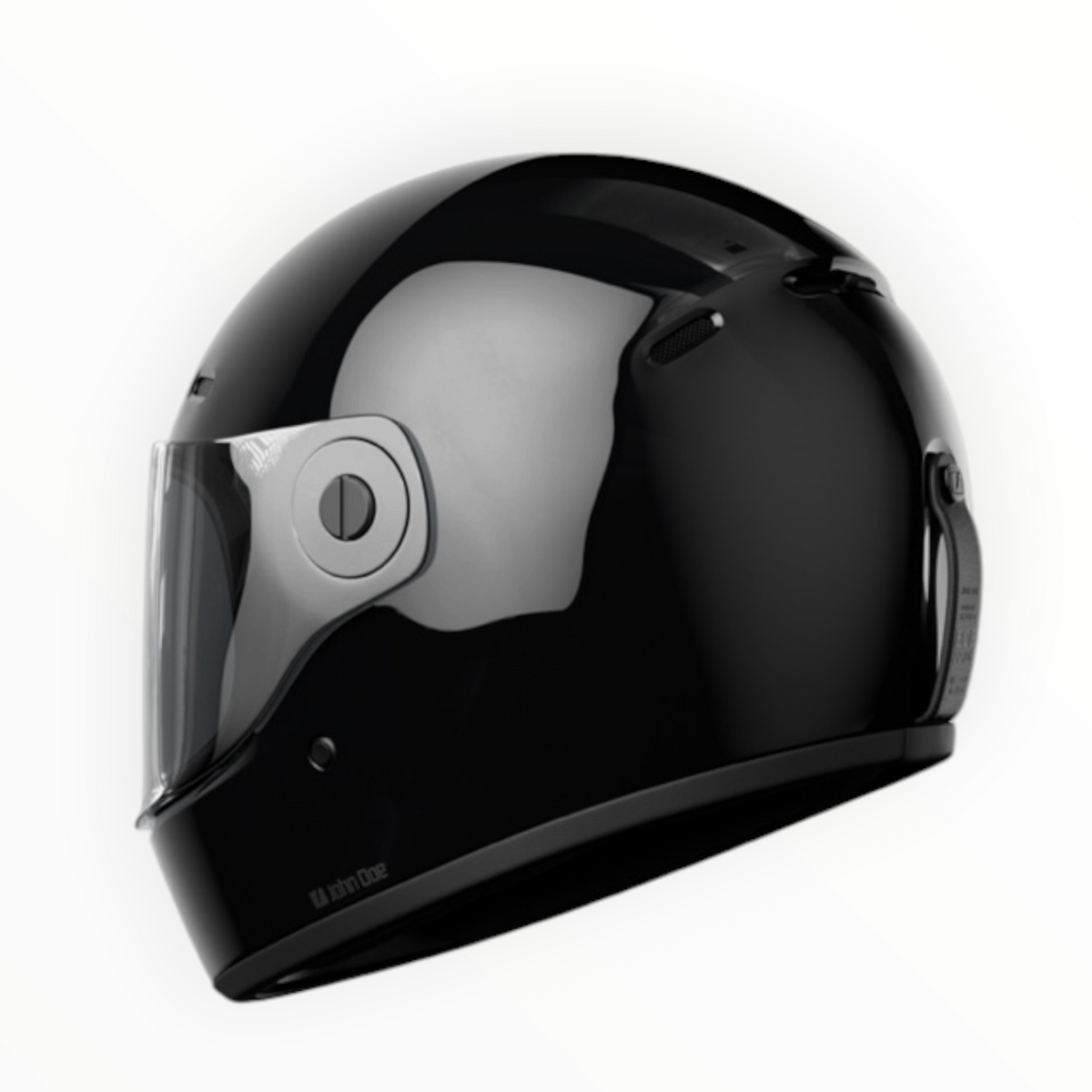John Doe フルフェイスヘルメット 【JD/ONE HELMETS】"GLOSSY BLACK" 装飾品