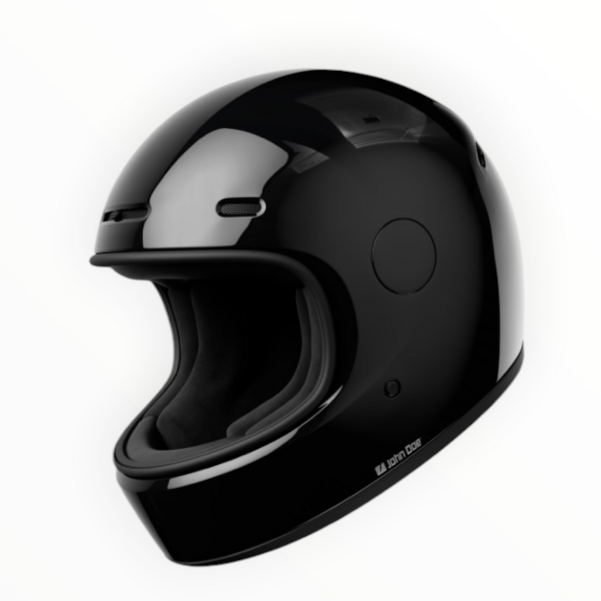John Doe フルフェイスヘルメット 【JD/ONE HELMETS】"GLOSSY BLACK" 装飾品