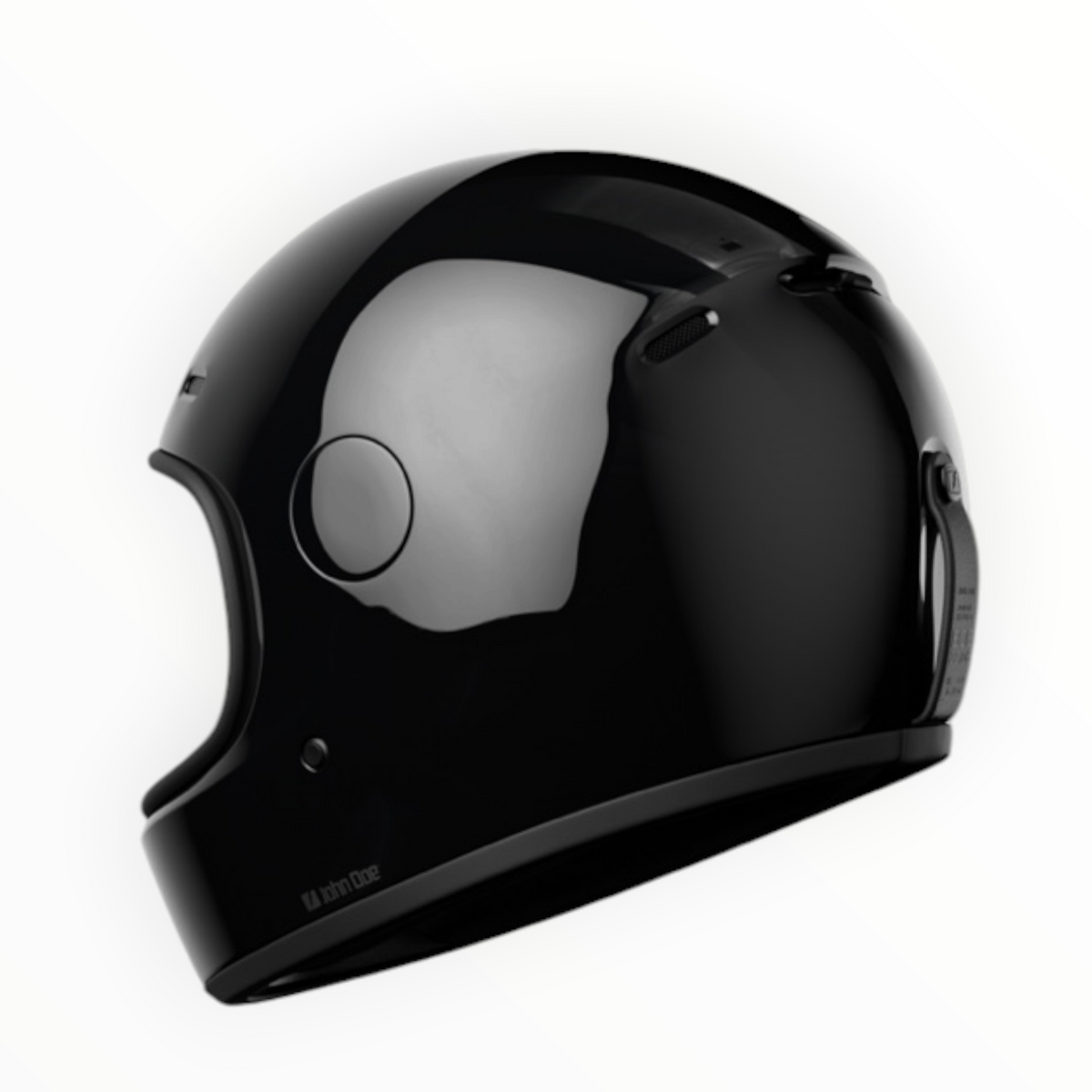 John Doe フルフェイスヘルメット 【JD/ONE HELMETS】"GLOSSY BLACK" 装飾品
