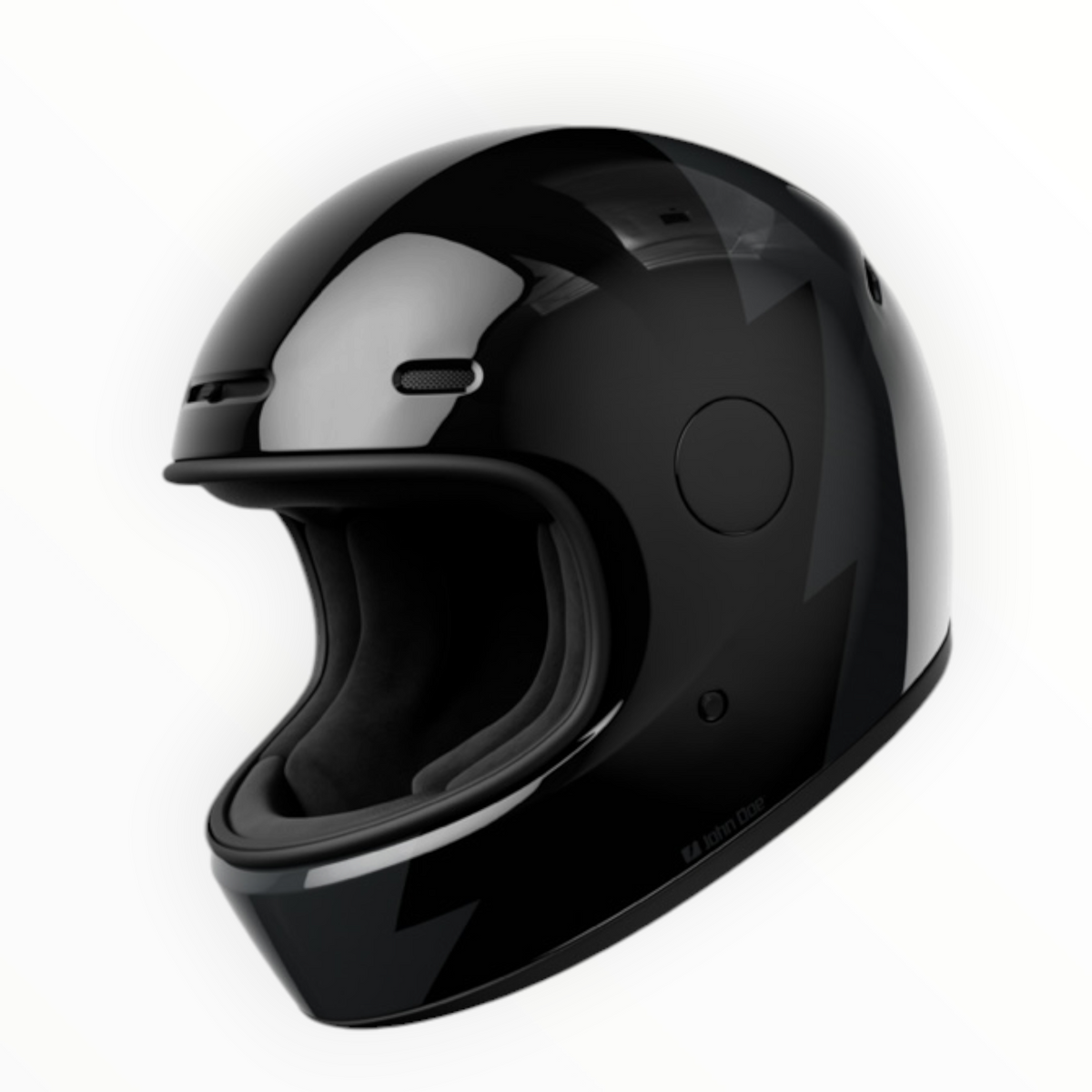 John Doe フルフェイスヘルメット 【JD/ONE HELMETS】"SIGNATURE BLACK/GREY" 装飾品