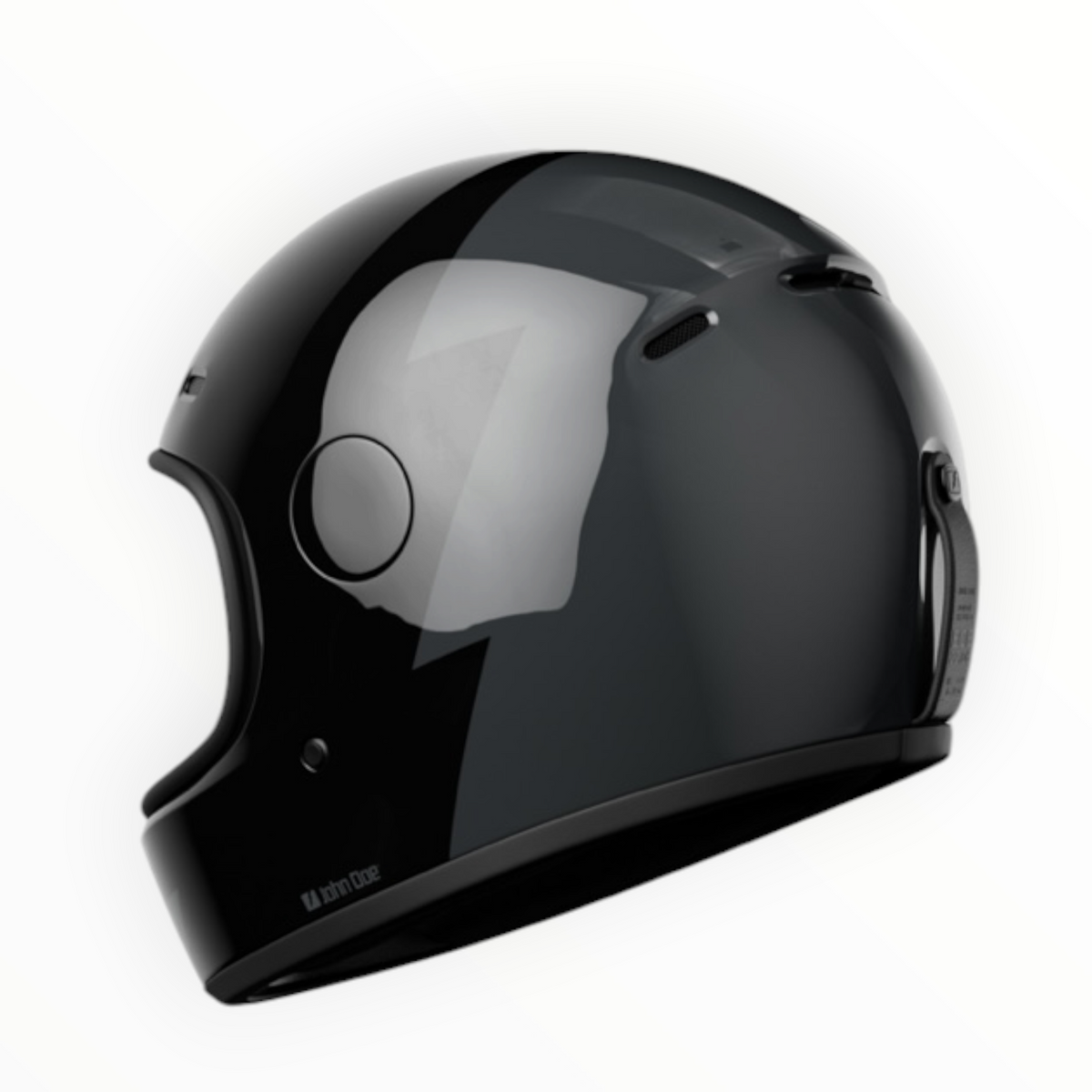 John Doe フルフェイスヘルメット 【JD/ONE HELMETS】"SIGNATURE BLACK/GREY" 装飾品