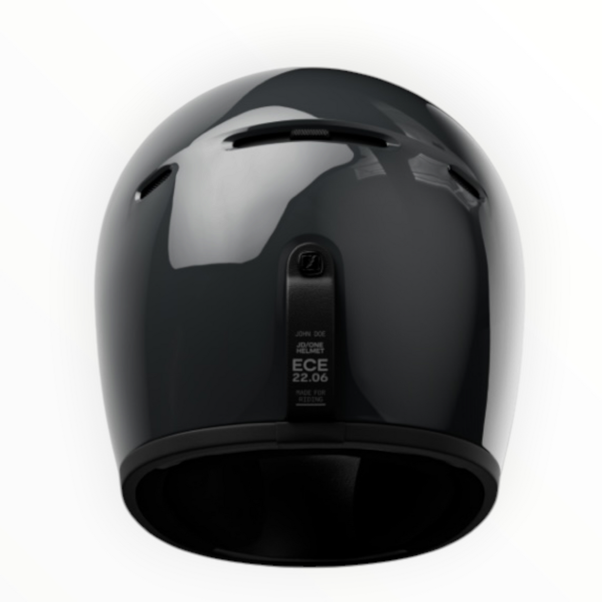 John Doe フルフェイスヘルメット 【JD/ONE HELMETS】"SIGNATURE BLACK/GREY" 装飾品