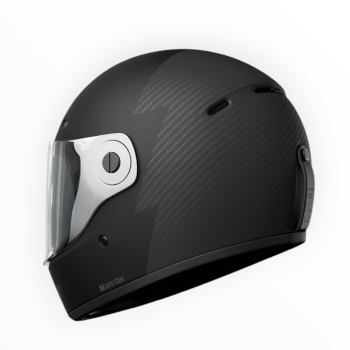 John Doe フルフェイスヘルメット 【JD/ONE HELMETS】"FROZEN BLACK/CARBON" 装飾品