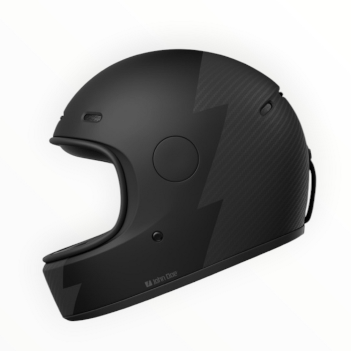 John Doe フルフェイスヘルメット 【JD/ONE HELMETS】"FROZEN BLACK/CARBON" 装飾品