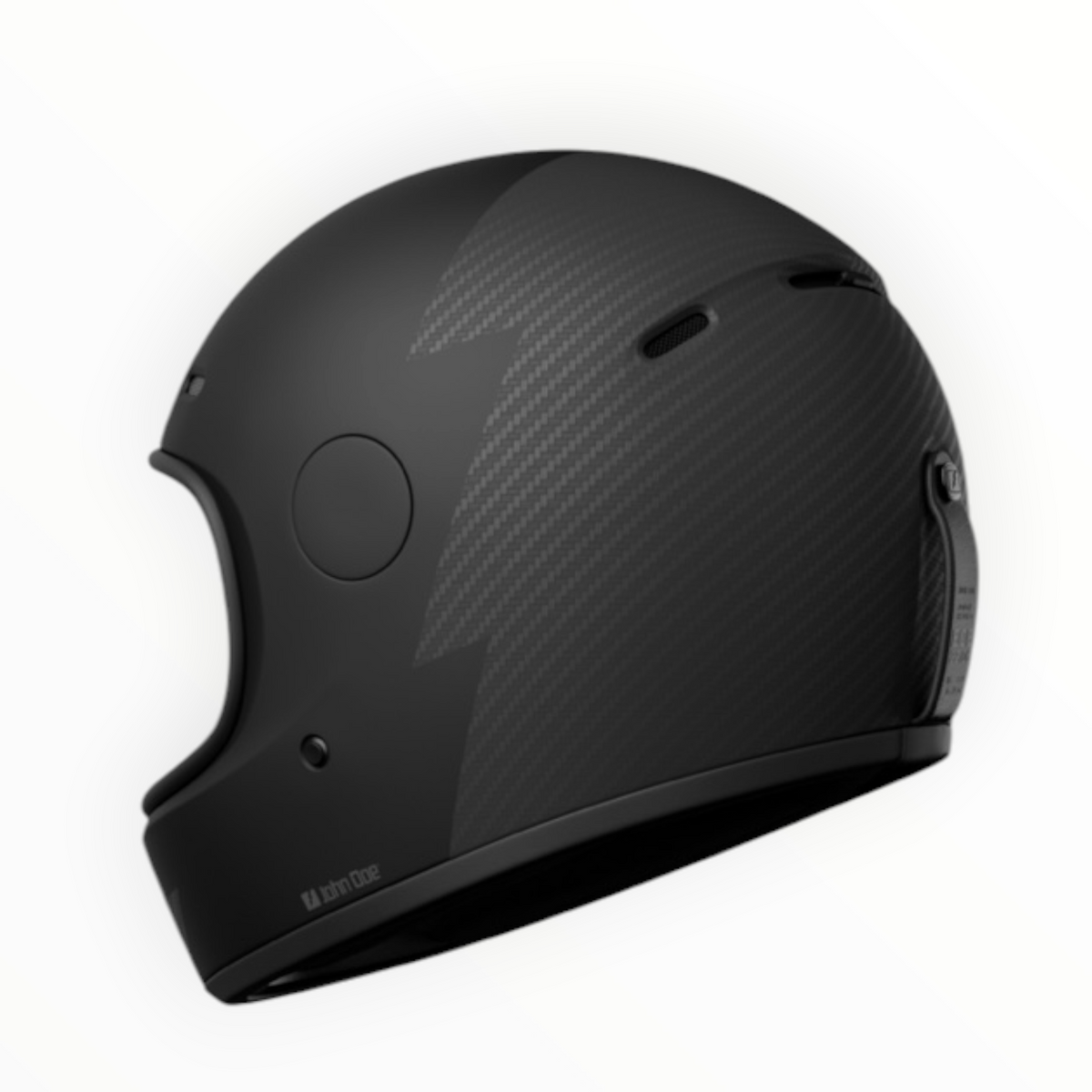 John Doe フルフェイスヘルメット 【JD/ONE HELMETS】"FROZEN BLACK/CARBON" 装飾品