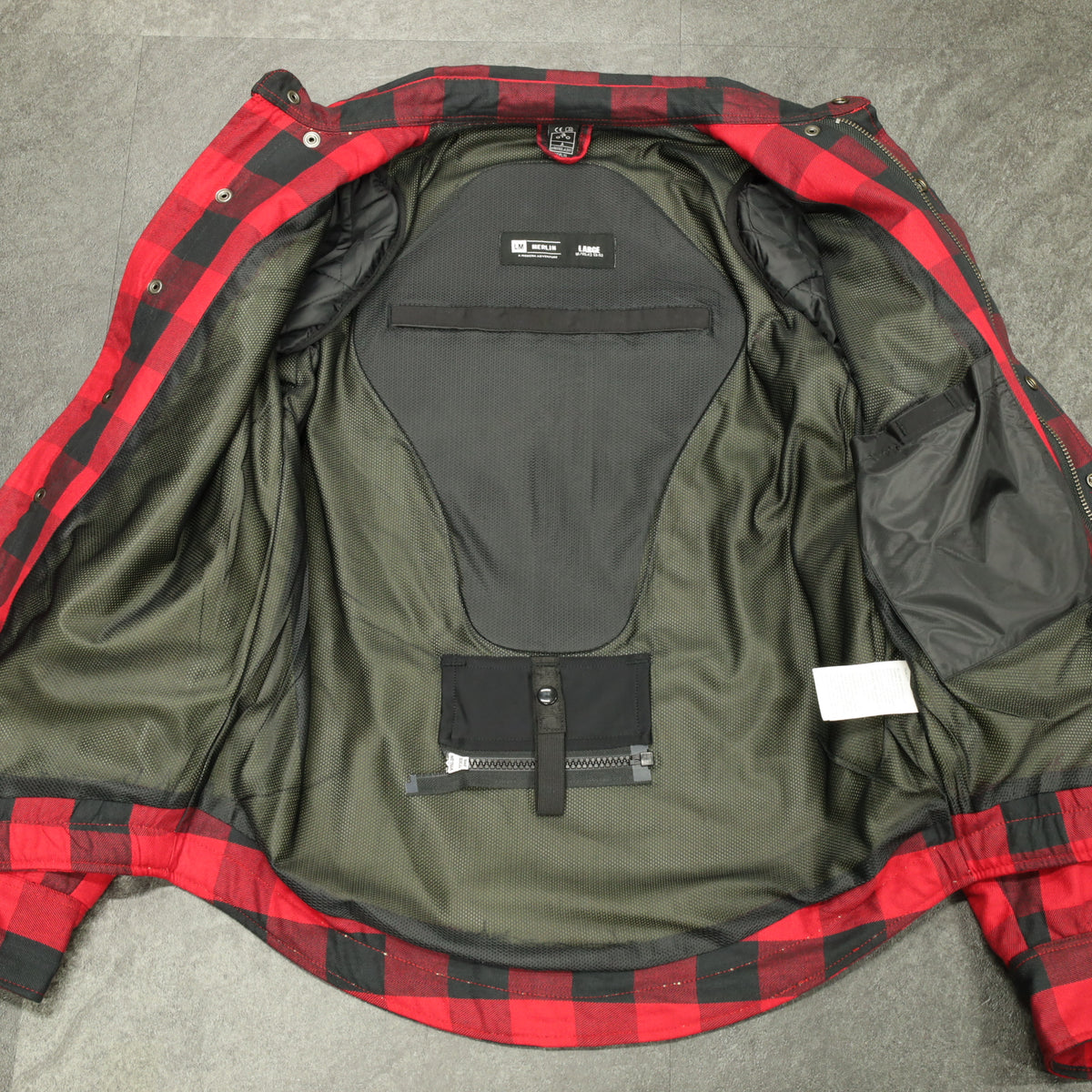 ライディングシャツジャケット  "Axe Protective Shirt"【レッド】