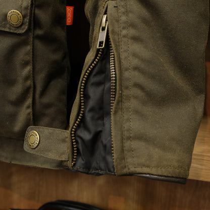 ワックスコットンジャケット 【オリーブ】 "Edale II D3O Jacket"