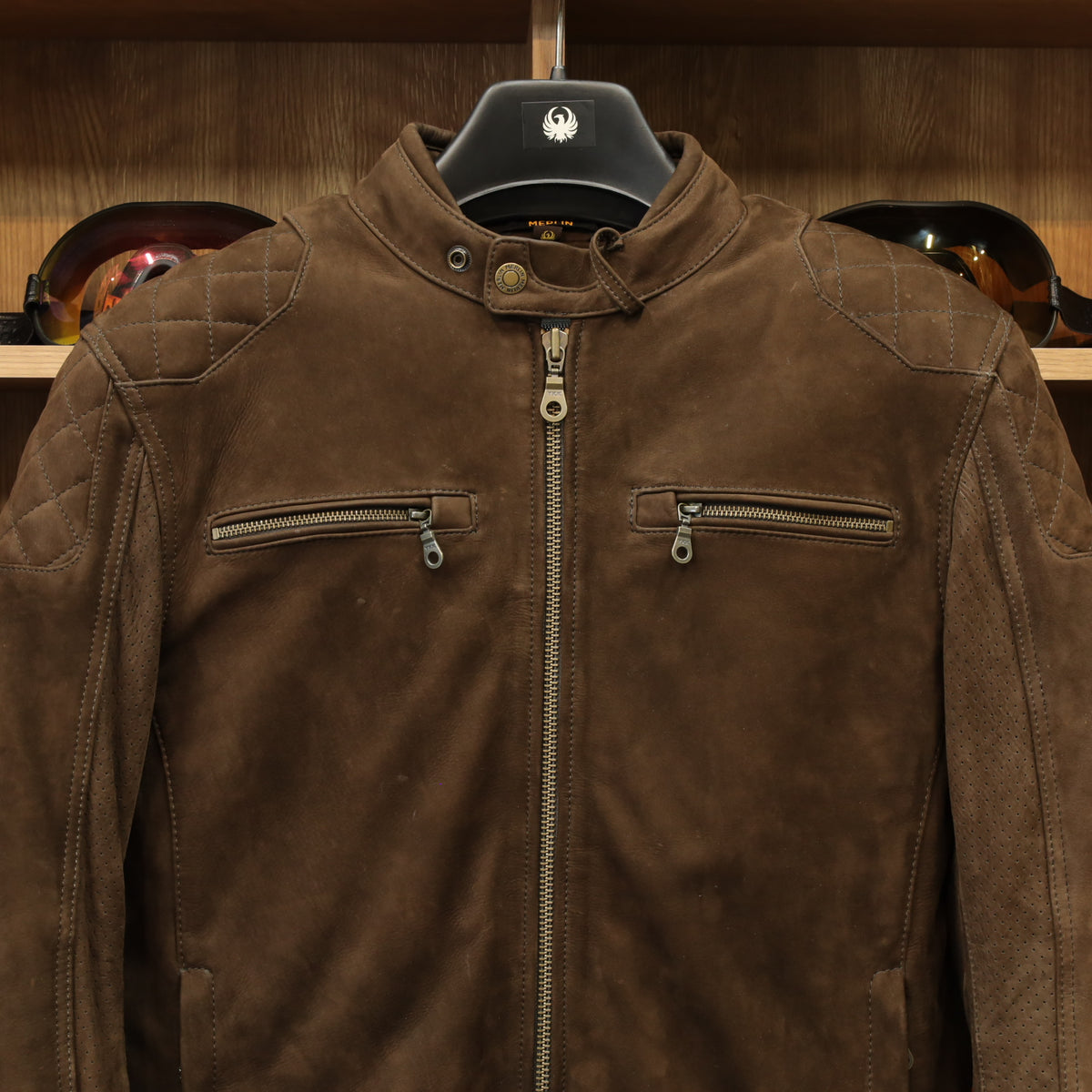 ヌバックレザージャケット "Torsten TFL D3O AAA Jacket"【ブラウン】