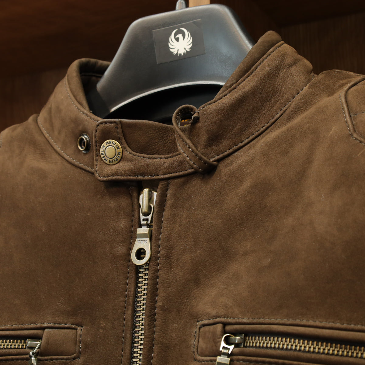 ヌバックレザージャケット "Torsten TFL D3O AAA Jacket"【ブラウン】