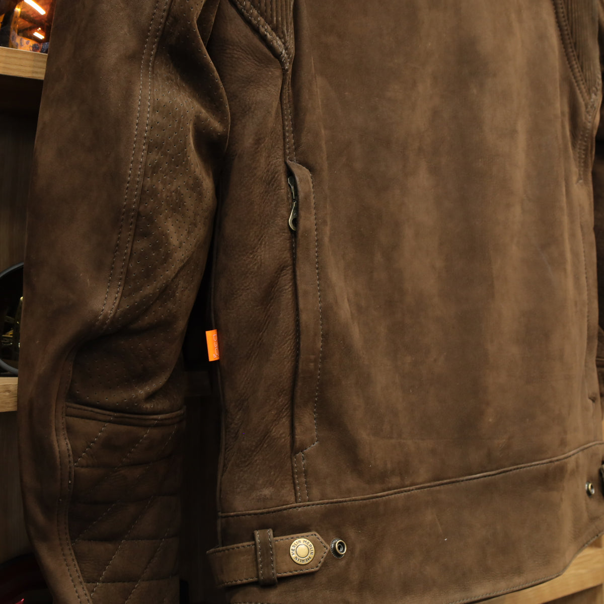ヌバックレザージャケット "Torsten TFL D3O AAA Jacket"【ブラウン】