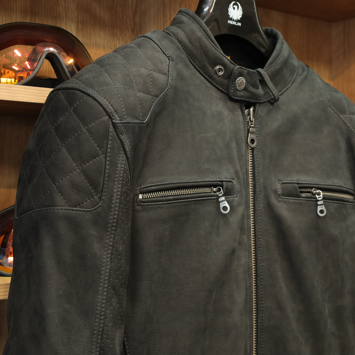 ヌバックレザージャケット "Torsten TFL D3O AAA Jacket"【ブラック】