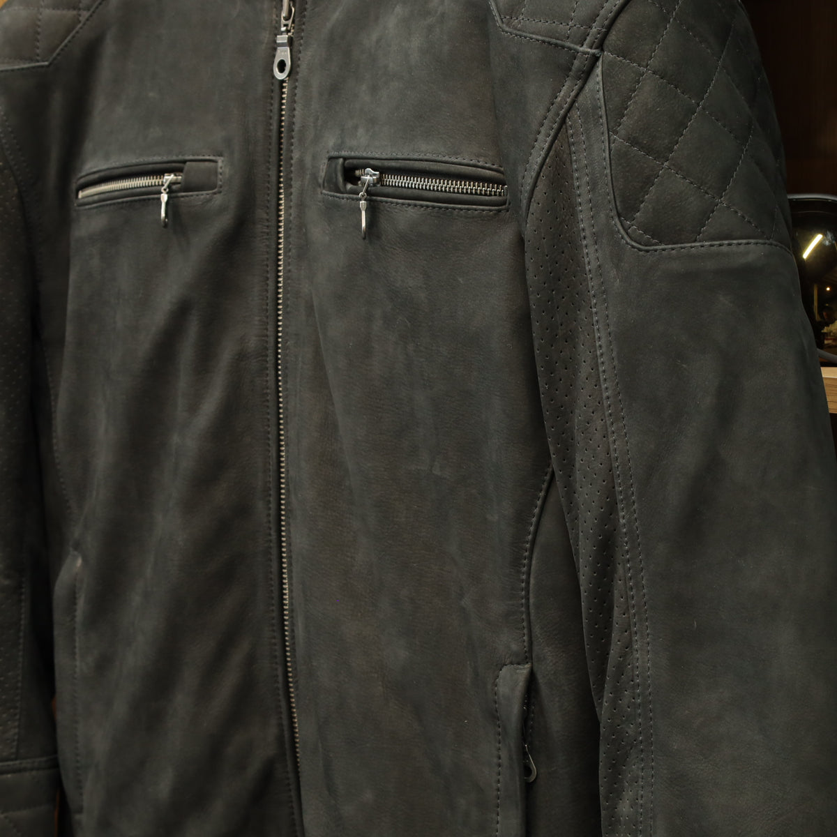 ヌバックレザージャケット "Torsten TFL D3O AAA Jacket"【ブラック】
