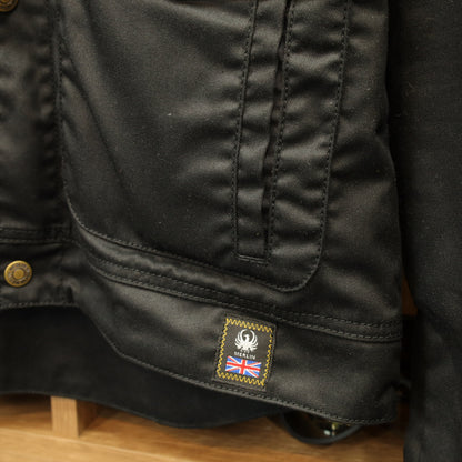 ワックスコットン フライトジャケット 【ブラック】　"Millington D3O Borg Jacket"