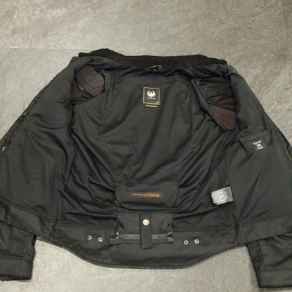 ワックスコットン フライトジャケット 【ブラック】　"Millington D3O Borg Jacket"