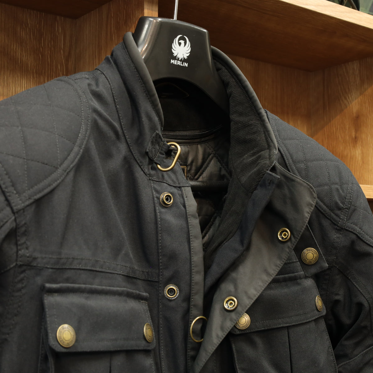 MERLIN マーリン 防水 エコラミネートジャケット ”Burslem Eco Laminated Jacket” 【ブラック】