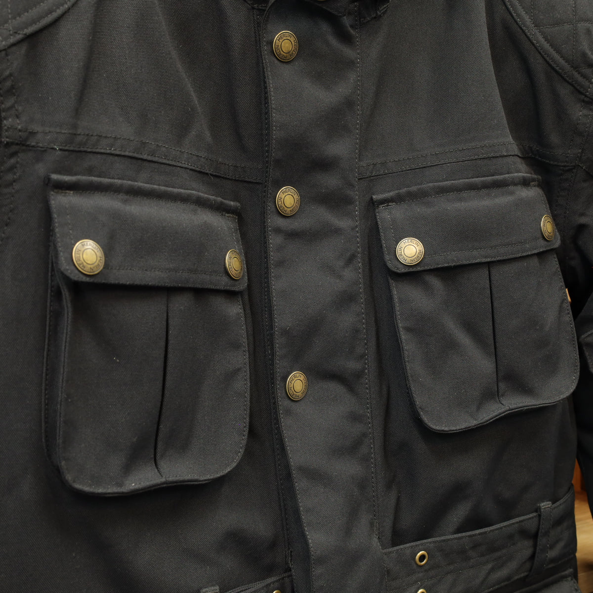 MERLIN マーリン 防水 エコラミネートジャケット ”Burslem Eco Laminated Jacket” 【ブラック】