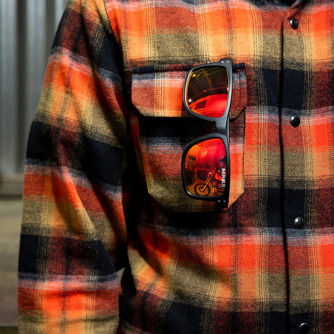 Biltwell ビルトウェル バイク用 サングラス 【レッドミラー】"RAMBLR Sunglasses - Red Mirror"