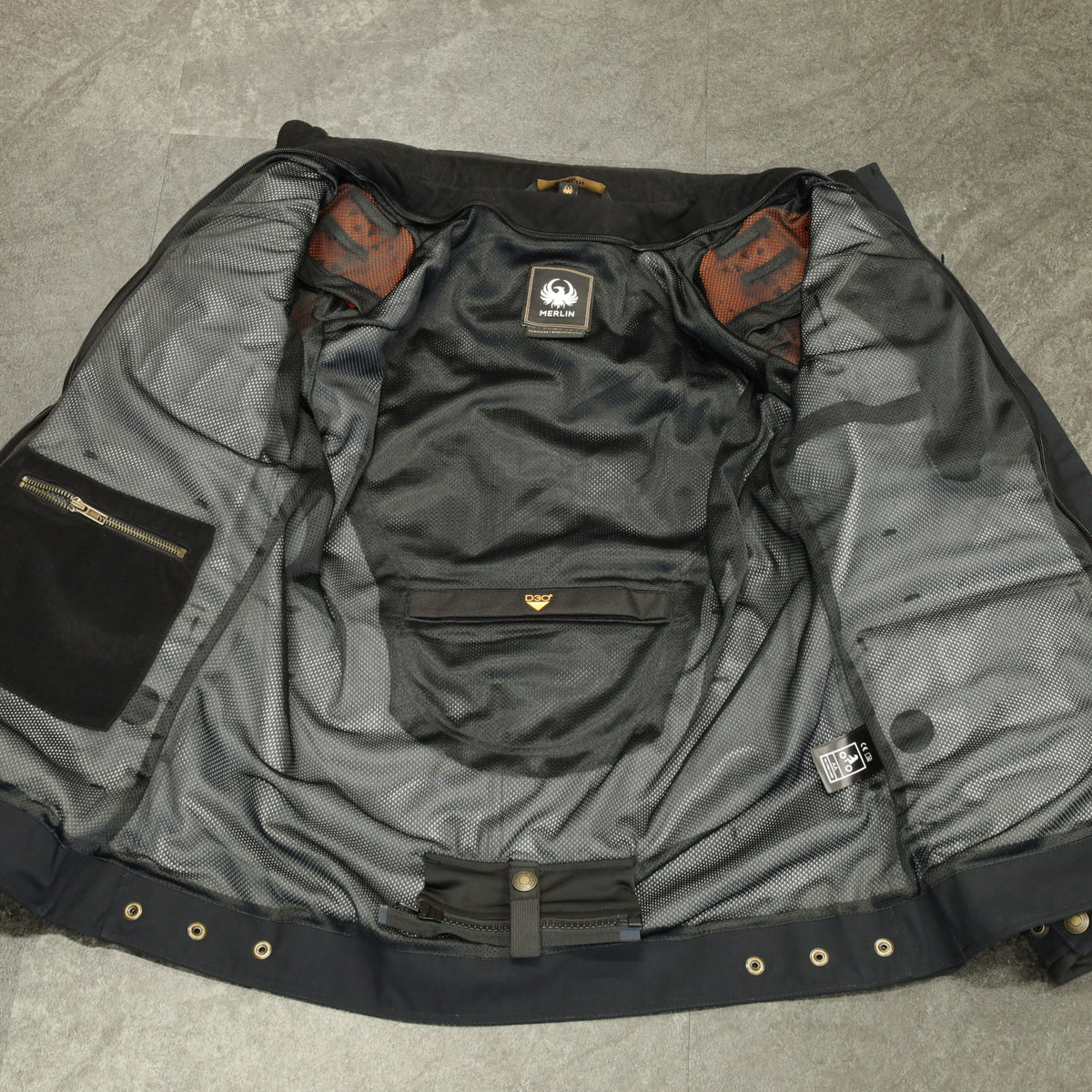 MERLIN マーリン 防水 エコラミネートジャケット ”Burslem Eco Laminated Jacket” 【ブラック】