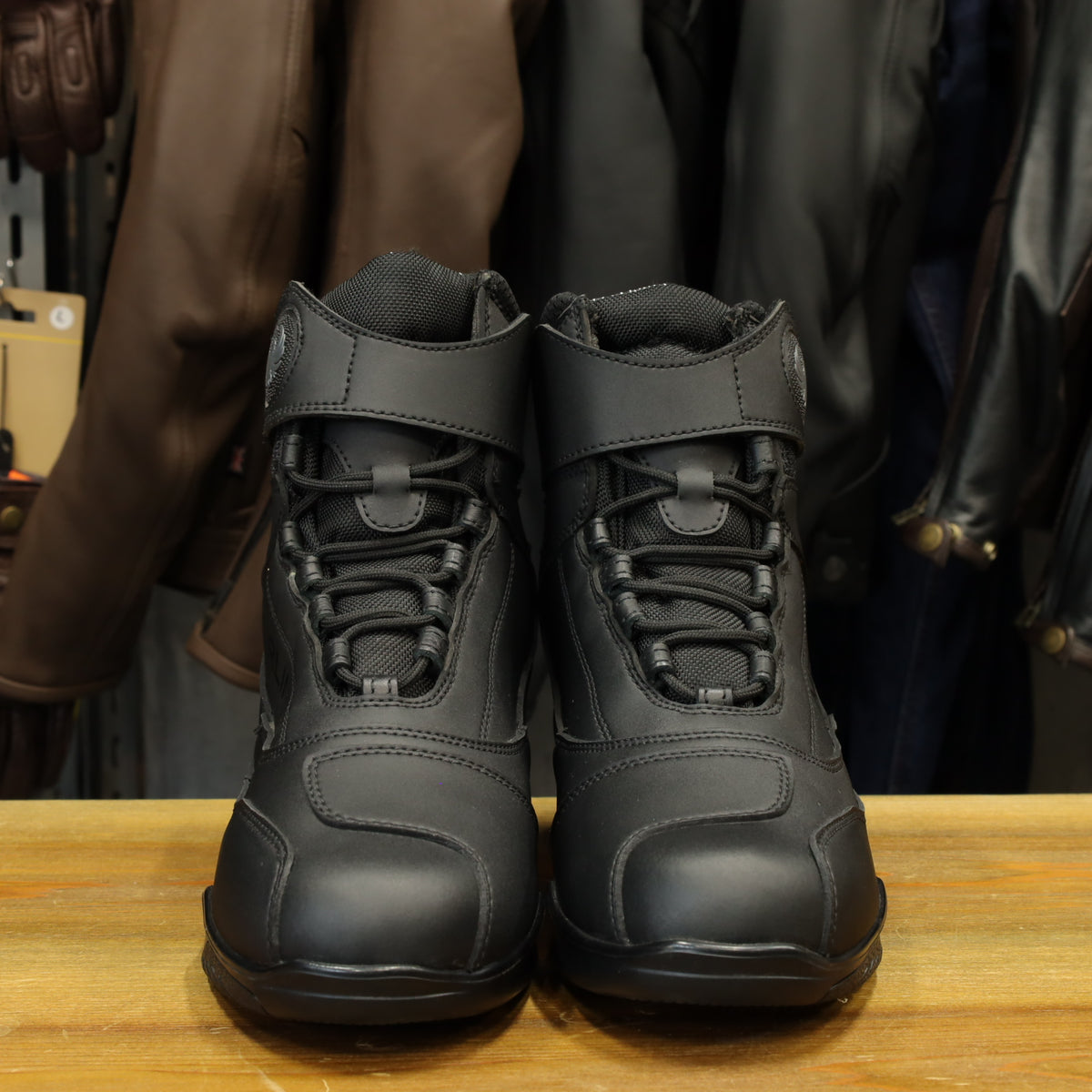 完全防水 レザーショートブーツ  ”Street Waterproof Boot” 【ブラック】
