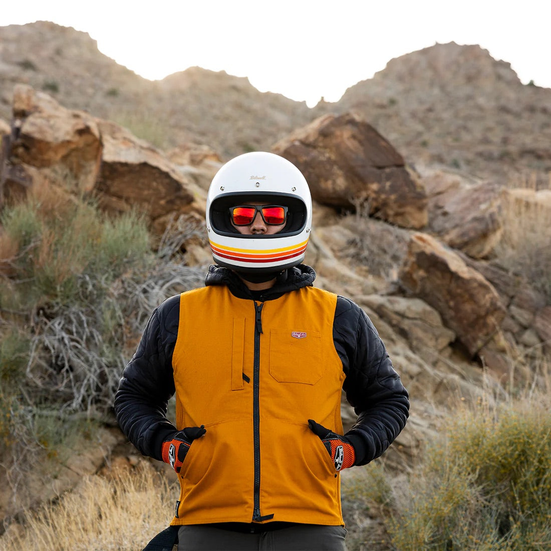 Biltwell ビルトウェル バイク用 サングラス 【レッドミラー】"RAMBLR Sunglasses - Red Mirror"