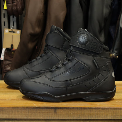 完全防水 レザーショートブーツ  ”Street Waterproof Boot” 【ブラック】