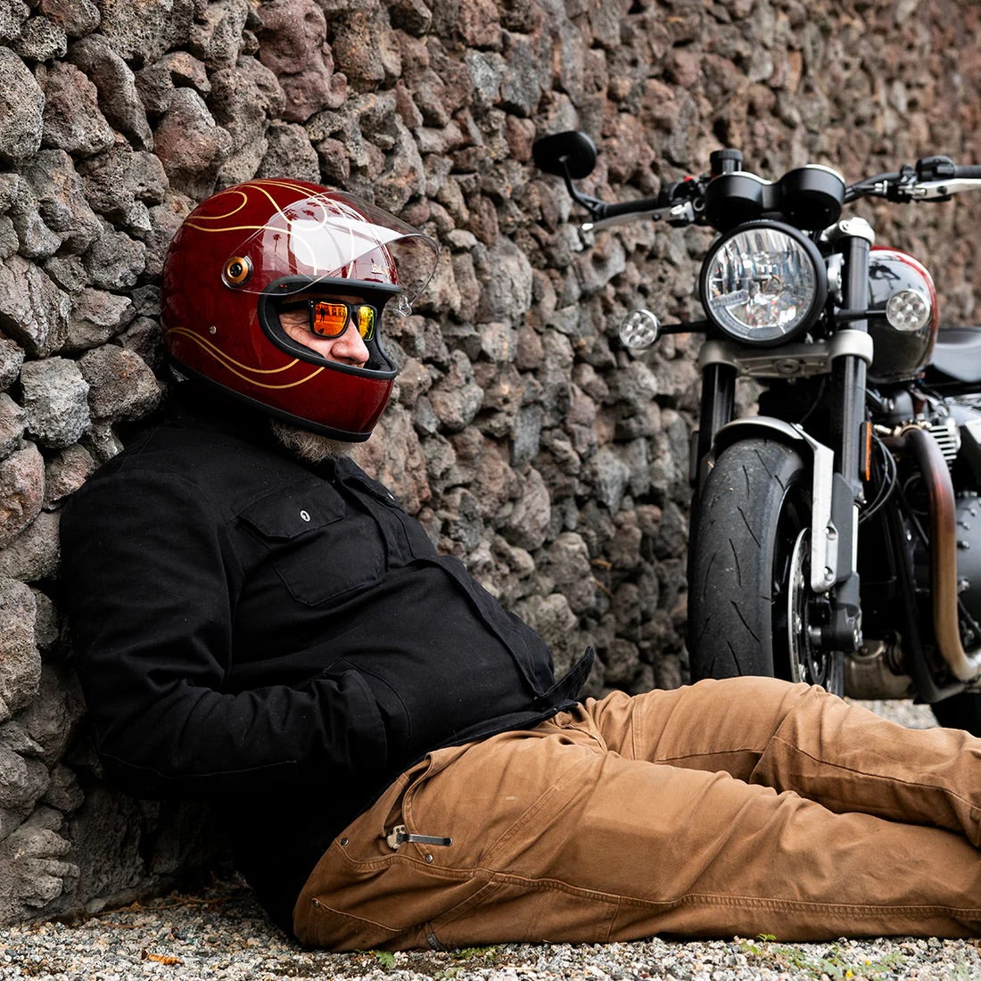 Biltwell ビルトウェル バイク用 サングラス 【レッドミラー】"RAMBLR Sunglasses - Red Mirror"