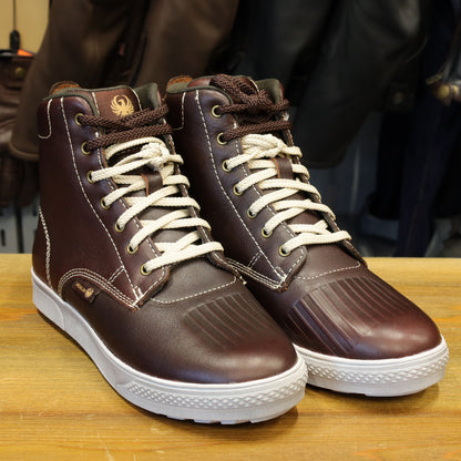 マーリン レザーライディングスニーカー 【ブラウン】 ”Stretton D3O Heritage Trainer"